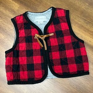 BUMBELOU BOYS 5T/6 CHECKERED VEST